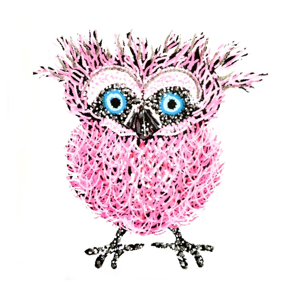 Quirky Owl (Pink) English Graphics