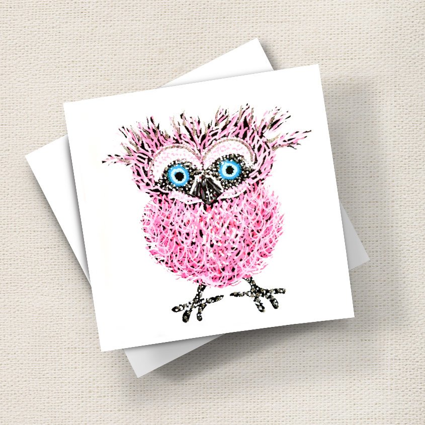 Quirky Owl (Pink)