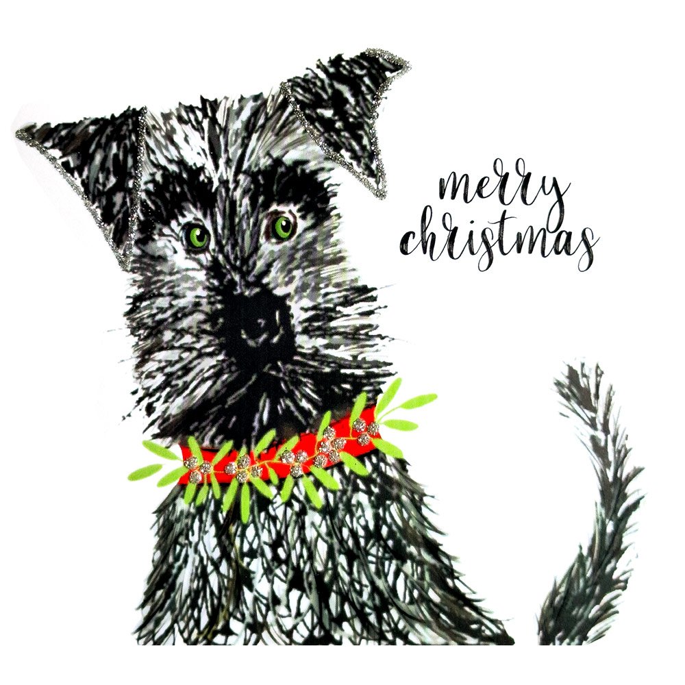 Schnauzer Christmas English Graphics