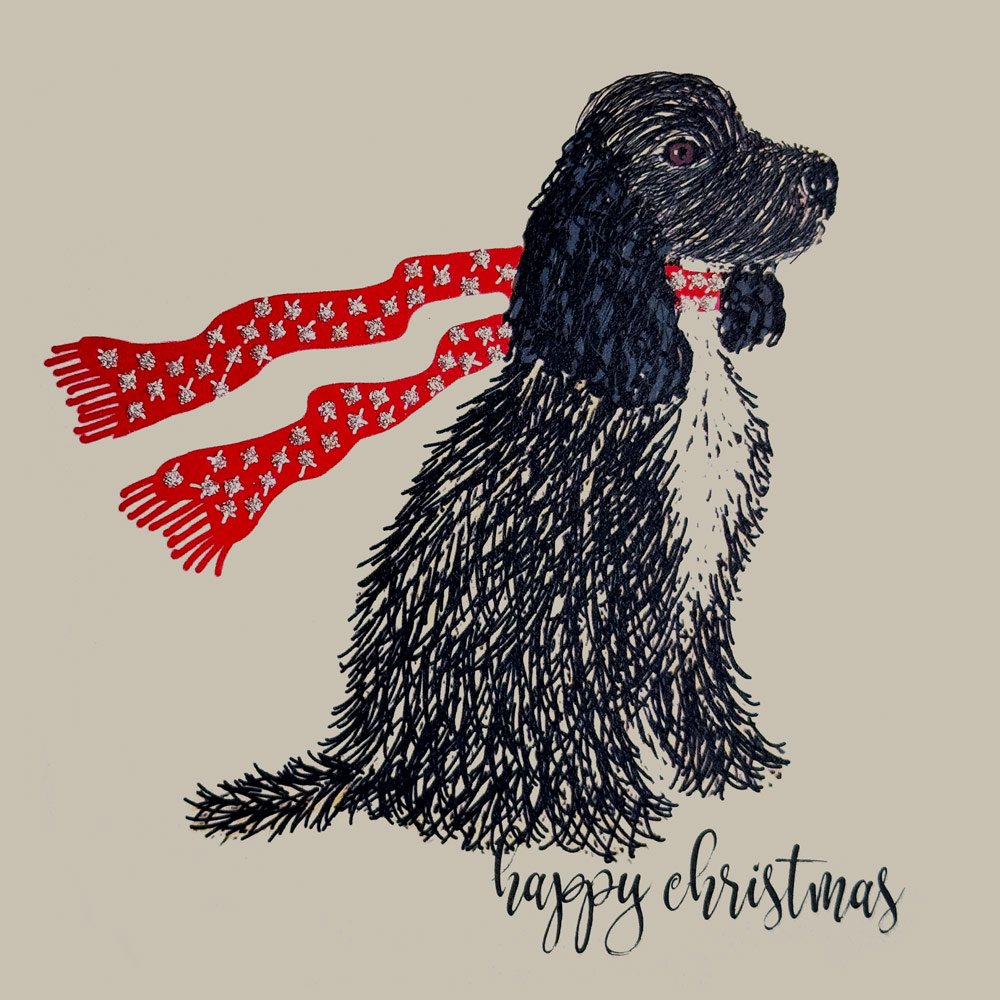 Spaniel Christmas English Graphics