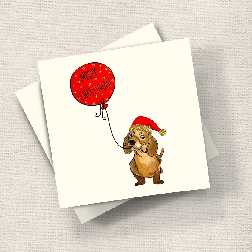 Pup Xmas Balloon