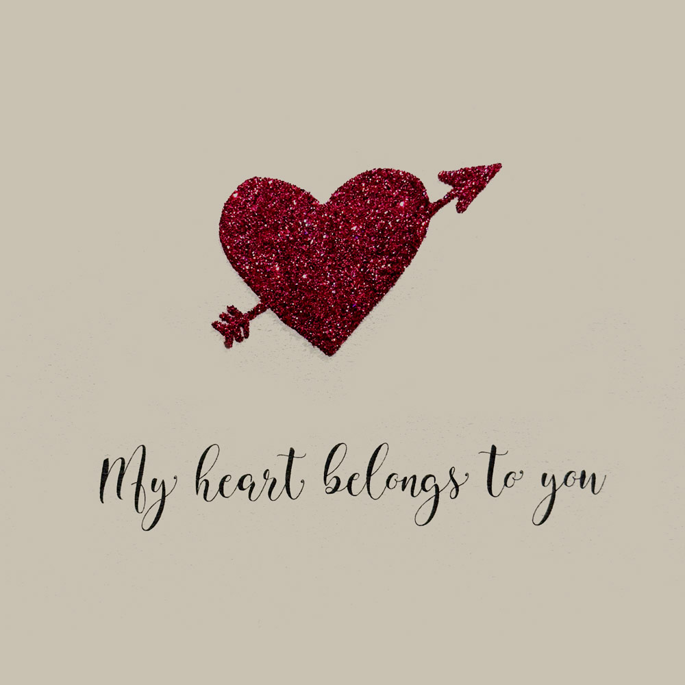 My heart belongs to you English Graphics