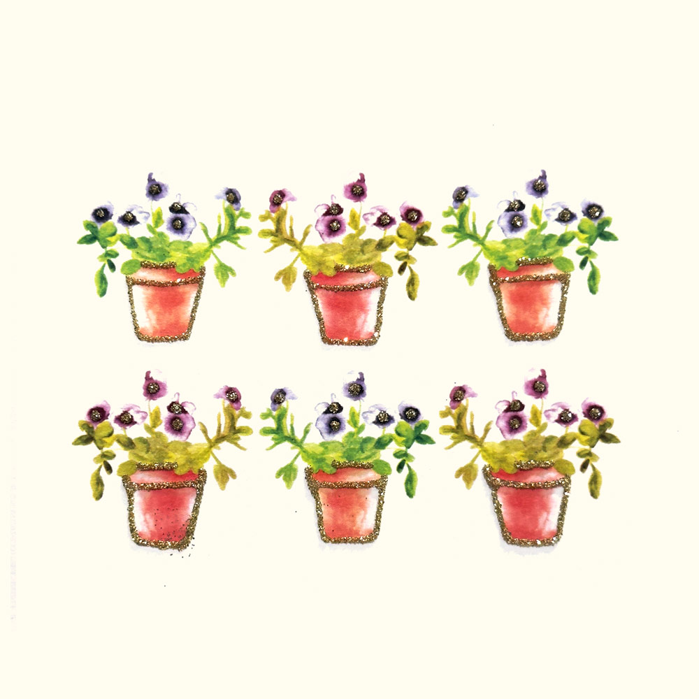 Pansy Pots English Graphics