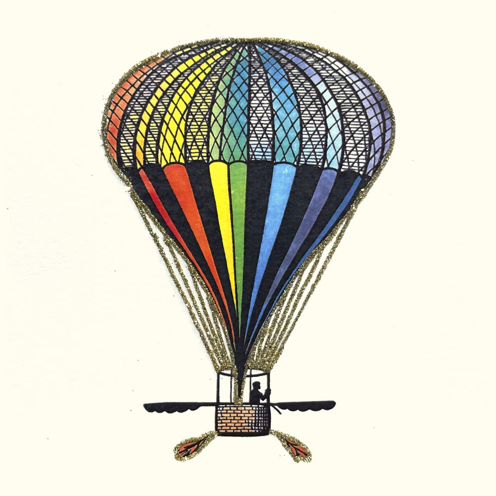 Rainbow Balloon English Graphics