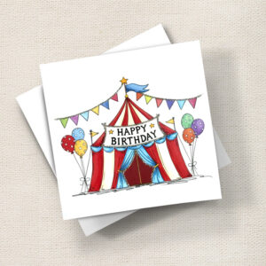 Circus Tent Happy Birthday