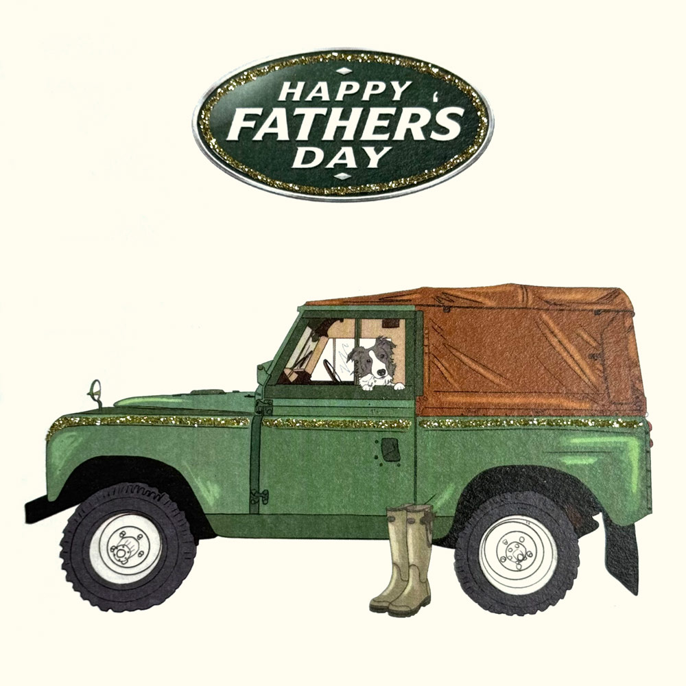 Happy Fathers Day (Landrover) English Graphics