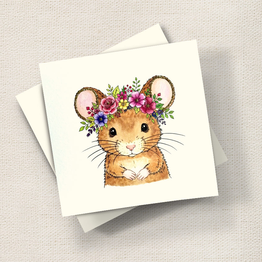 Flower Crown Mouse