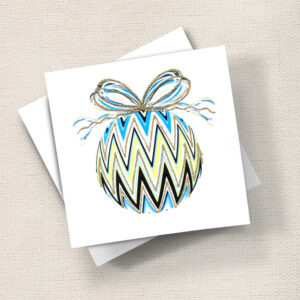Bauble (Blue Zig Zag)