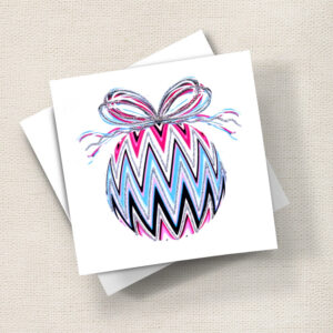 Bauble (Pink Zig Zag)