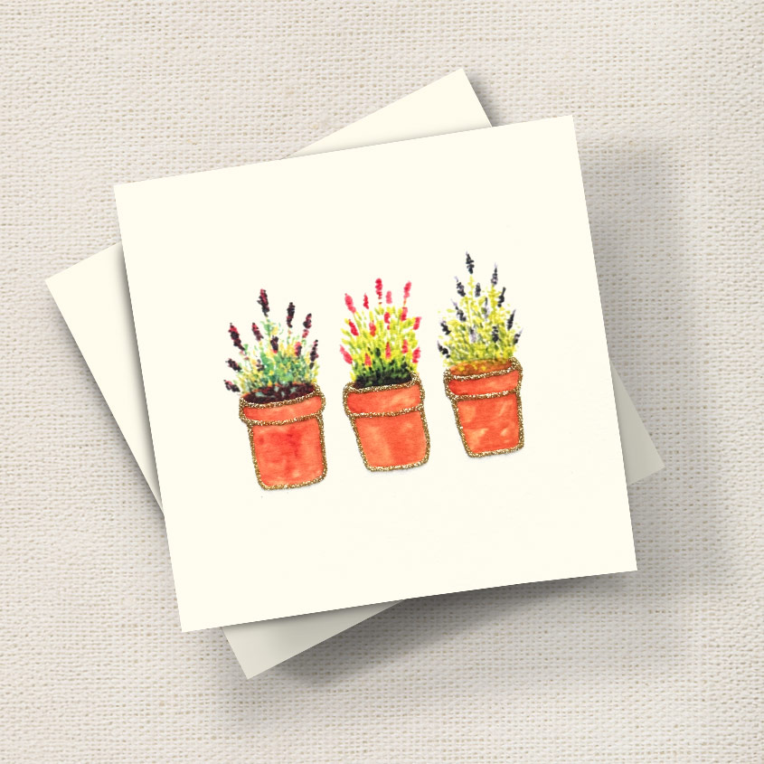 Lavender Pots
