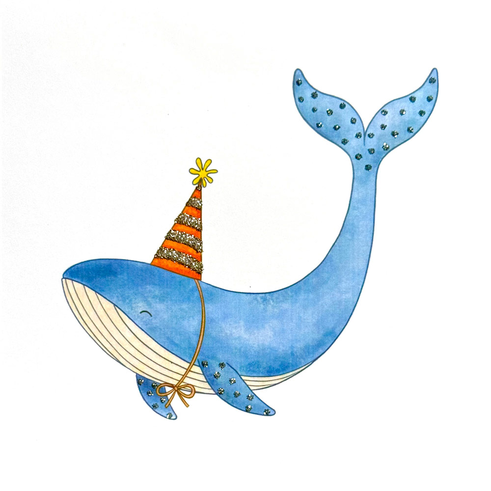 Birthday Whale English Graphics